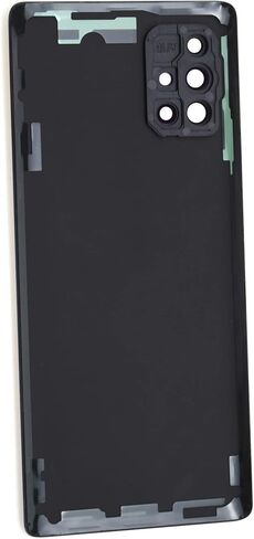 غطاء خلفي بلاستيكي أزرق بديل لهاتف Samsung Galaxy A71 5G مع إطار كاميرا نادر وغطاء زجاجي لاصق مسبق القطع ومجموعة أدوات تعليمات التثبيت متضمنة in Saudi Arabia