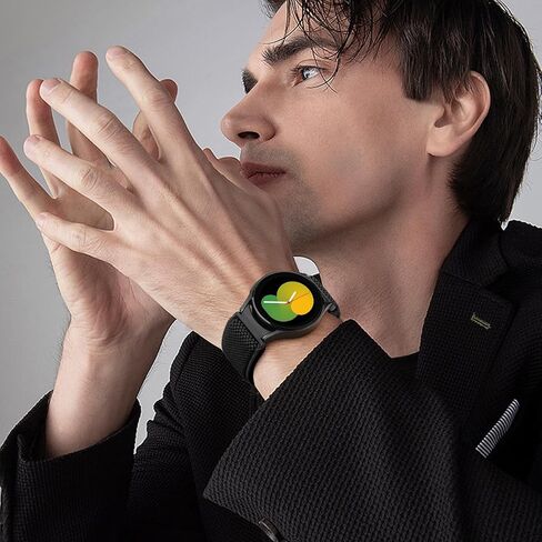 أحزمة ساعة مرنة متوافقة مع ساعة Samsung Galaxy Watch 7/6/5/4/FE 40 مم 44 مم/Galaxy Watch 6 Classic 43mm 47mm/Watch 5 Pro 45 مم/Galaxy Watch 4 Classic 42mm 46mm سوار معصم من النايلون للنساء والرجال in Saudi Arabia