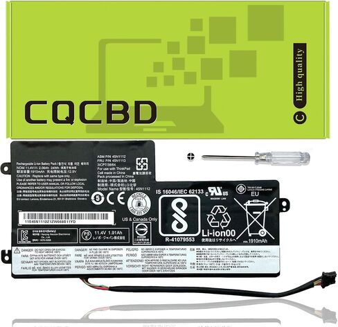 CQCBD 45N1110 بطارية لينوفو ثينك باد A275 T440 T440S T450 T450S T460 X230S X240 X240S X250 X260 X270 سلسلة الداخلية 45N1108 45N1113 45N1111 01AV459 45N1109 45N1773 كمبيوتر محمول (11. 4 فولت 24 واط/2060 مللي أمبير) in Kuwait
