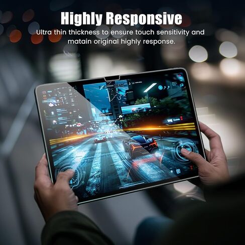 واقي شاشة TQLGY لجهاز iPad Air 11 بوصة M2 (2024، الجيل السادس)، زجاج مقسى 9H، شفاف عالي الدقة، مضاد للخدش، تركيب تلقائي لإزالة الغبار، عبوة واحدة in Kuwait