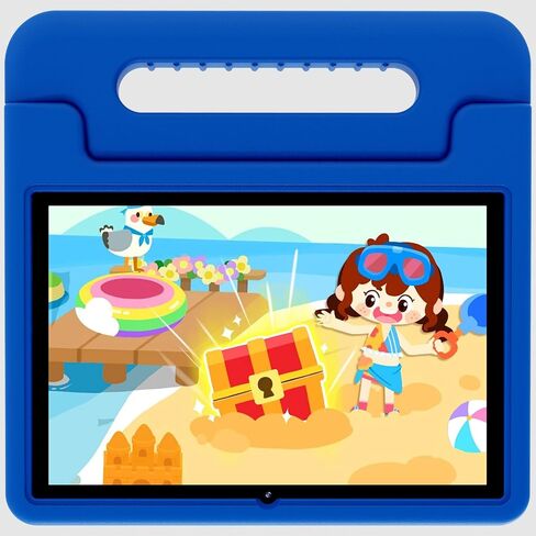 Kids Tablet,10 inch Tablet for Kids, Android 13 Toddler Tablet with Shockproof Case-Stand,128GB Expansion,5-7 hr Battery,WiFi,GMS,Parental Control,Kids App Pre-Installed (Navy Blue) in Saudi Arabia