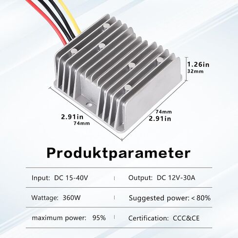 DC 24V (15V-40V) to DC 12V 20A 240W Converter, Power Module Buck Converter, Voltage Regulator Board Adapter, Automotive Buck Converter in Saudi Arabia
