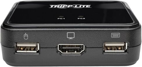 Tripp Lite 2-Port USB HDMI Cable KVM Switch w/Audio/Video, Cables & USB Peripheral Sharing 1920 x 1200, 1080p (B032-HUA2),black in Saudi Arabia