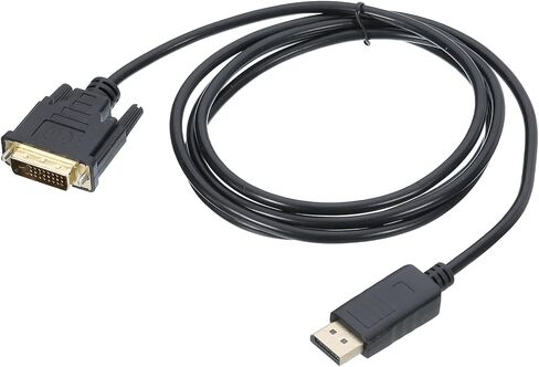 MECCANIXITY Display Port (DP) to DVI Cable 6FT Video Cable External HD Device Support Computers for Projectors, POS Systems in Saudi Arabia