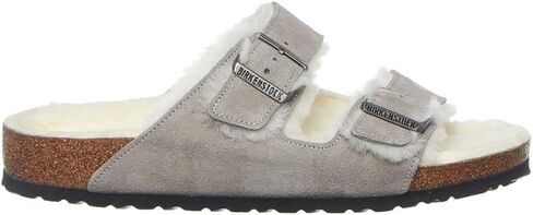 Birkenstock Arizona Shearling Stone Coin/Natural Suede/Shearling, 40 N EU in Saudi Arabia