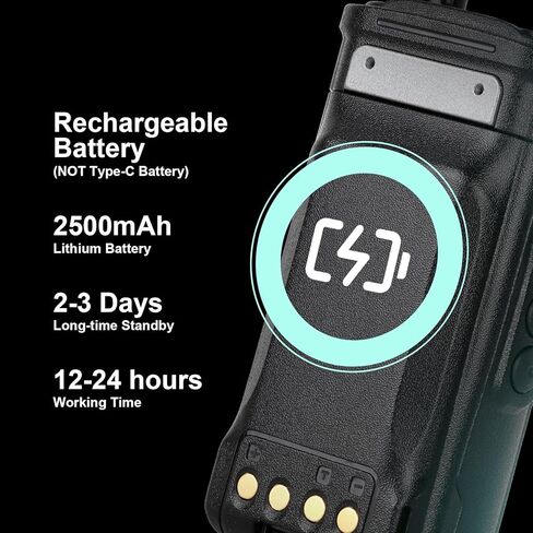 TIDRADIO TD-H8 الجيل الأول 10 واط هام راديو محمول باليد وحدة برمجة لاسلكية ثنائي النطاق راديو ثنائي الاتجاه أجهزة اتصال لاسلكية عالية الطاقة مع 2500 مللي أمبير (ليست بطارية من النوع C) شاشة ملونة كبيرة in Kuwait