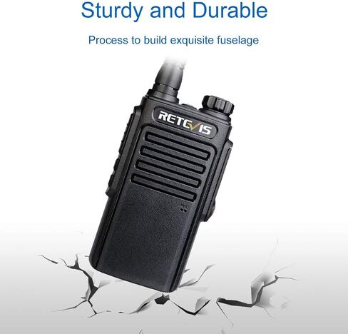 Retevis RT47 Waterproof Walkie Talkie,2 Way Radio Long Range,Lightweight,Rechargeable,Portable Two Way Radio for Camping Fishing (Black,2 Pack) in Saudi Arabia