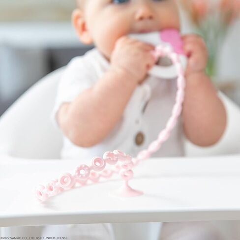 Bumkins Pacifier Clip Feeding Supplies for Baby Girl or Boy, Toy Straps for Sippy Cup, Teether, Stroller Accessories, Platinum Silicone Accessory Tether Leash, Safe for Teething Babies, Blue in Saudi Arabia