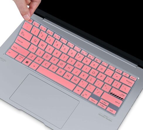 غطاء لوحة المفاتيح لجهاز ASUS Zenbook 14 X OLED UX3404، Zenbook 14 Flip OLED UP3404، Zenbook Pro 14 OLED UX6404 الكمبيوتر المحمول، Asus Zenbook 14 OLED واقي لوحة مفاتيح الكمبيوتر المحمول، أسود in Kuwait