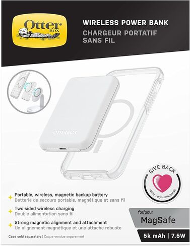 OtterBox Wireless Power Bank for MagSafe, 3k mAh - BLACK in Saudi Arabia