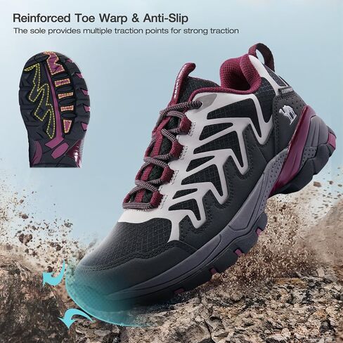CAMEL CROWN Hiking Shoes for Women, Waterproof Lightweight Breathable Outdoor Trekking and Trail Shoes, Hiking Shoes in Saudi Arabia