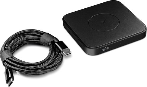 قاعدة شحن لاسلكية مغناطيسية من براون، متوافقة مع MagSafe، شحن سريع يصل إلى 15 وات، شاحن لاسلكي لهاتف iPhone 14/14 Pro/13/13 Pro/12/11، حافظة سوداء غير لامعة، موديل BWC02MB in Kuwait