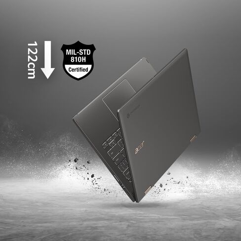 Acer Chromebook Spin 714 CP714-2WN-74R0 كمبيوتر محمول Intel Evo Intel Core i7-1355U 14 بوصة 2560x1600 IPS شاشة تعمل باللمس 8 جيجابايت LPDDR4X 256 جيجابايت SSD Wi-Fi 6E QHD MIPI Webcam لوحة مفاتيح بإضاءة خلفية نظام التشغيل Chrome in Saudi Arabia