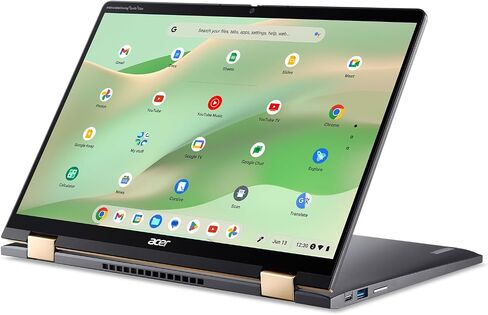 Acer Chromebook Spin 714 CP714-2WN-74R0 كمبيوتر محمول Intel Evo Intel Core i7-1355U 14 بوصة 2560x1600 IPS شاشة تعمل باللمس 8 جيجابايت LPDDR4X 256 جيجابايت SSD Wi-Fi 6E QHD MIPI Webcam لوحة مفاتيح بإضاءة خلفية نظام التشغيل Chrome in Saudi Arabia