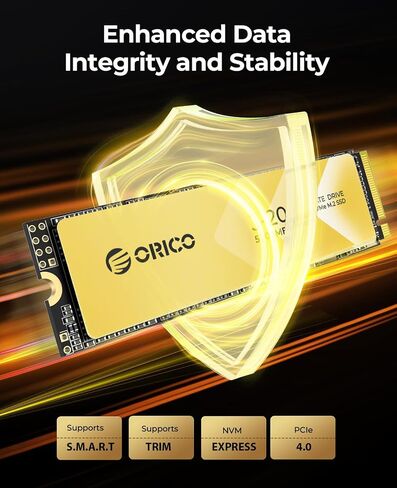 ORICO J20 2TB NVMe SSD مع مبدد حراري، M.2 NVMe SSD PCIe Gen4x4 2280، محرك أقراص الحالة الصلبة الداخلي NAND ثلاثي الأبعاد، سرعة قراءة تصل إلى 5200 ميجابايت/ثانية، متوافق مع أجهزة الكمبيوتر الشخصية وأجهزة الكمبيوتر المكتبية وأجهزة الكمبيوتر المحمولة -J20 in Saudi Arabia