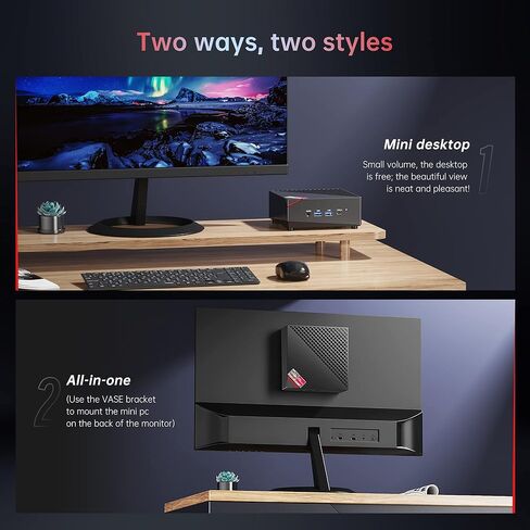 كمبيوتر ألعاب صغير، AMD Ryzen 7 4800U (8C/16T، حتى 4.2 جيجا هرتز) 16 جيجا DDR4 512 جيجا SSD كمبيوتر صغير Windows 11 Pro، 4K@60 هرتز، أجهزة كمبيوتر مكتبية صغيرة محمولة WiFi 6 BT 5.2، تدعم التشغيل التلقائي in Kuwait