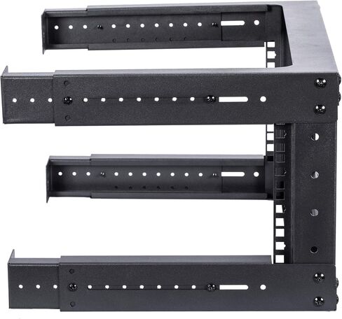 Kenuco 4U Adjustable Depth Wall Mount Open Frame Steel Network Equipment Rack 17.75 Inch Deep in Saudi Arabia