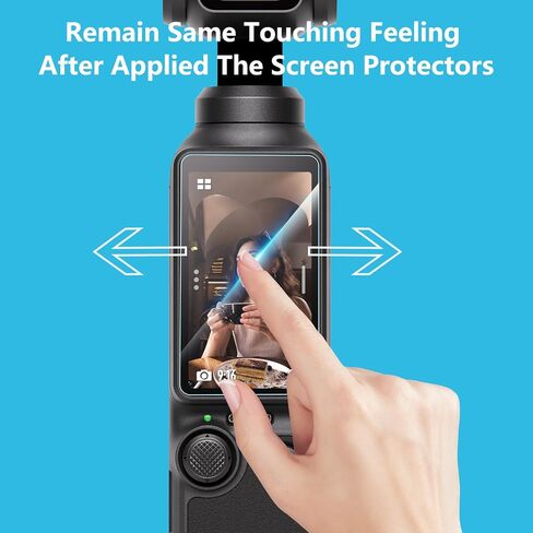 GeeRic Screen Protectors Compatible with DJI OSMO Pocket 3, 6 Pack Screen and Lens Protector Films, 0.3mm 9H Hardness Tempered Glass Protector in Kuwait