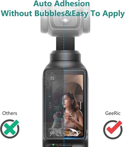 GeeRic Screen Protectors Compatible with DJI OSMO Pocket 3, 6 Pack Screen and Lens Protector Films, 0.3mm 9H Hardness Tempered Glass Protector in Kuwait