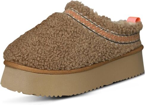 Platform Slippers for Women Mini Snow Boots Short Ankle Cozy Fleece Lined Thick Sole Womens Fluffy House Slippers for Indoor & Outdoor in Saudi Arabia