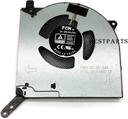 BestParts استبدال مروحة تبريد CPU+GPU أصلية جديدة لجهاز Lenovo Legion 5 Pro 16ITH6H (النوع: 82JD)، P/N: DFS5K22305283A FNKB، DFS5K22115371G FNKC، مروحة 5 فولت in Saudi Arabia