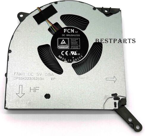 BestParts استبدال مروحة تبريد CPU+GPU أصلية جديدة لجهاز Lenovo Legion 5 Pro 16ITH6H (النوع: 82JD)، P/N: DFS5K22305283A FNKB، DFS5K22115371G FNKC، مروحة 5 فولت in Saudi Arabia