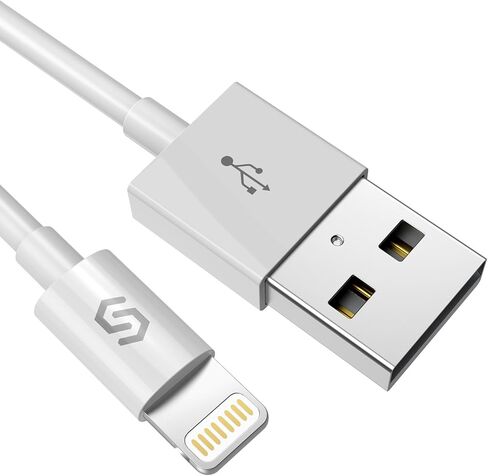 Syncwire Nylon Braided iPhone Charger Cable - 6.5ft/2M [Apple MFi Certified] Lightning to USB Charging Cord for iPhone 11/XS Max/XS/XR/X, 8 7 6S 6 Plus, SE 5S 5C 5, iPad iPod & More - Grey in Saudi Arabia