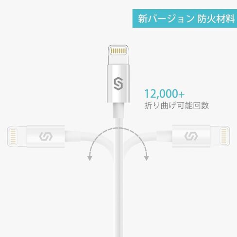 Syncwire Nylon Braided iPhone Charger Cable - 6.5ft/2M [Apple MFi Certified] Lightning to USB Charging Cord for iPhone 11/XS Max/XS/XR/X, 8 7 6S 6 Plus, SE 5S 5C 5, iPad iPod & More - Grey in Saudi Arabia