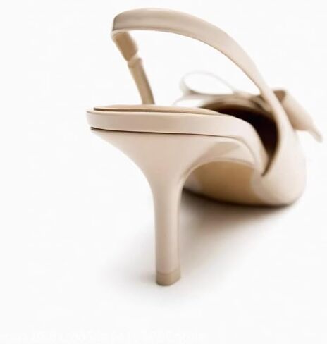Kluolandi Bow Knot Slingback Kitten Heels for Women Closed Pointed Toe Pumps Dress Shoes Stiletto Heels Sandals in Saudi Arabia