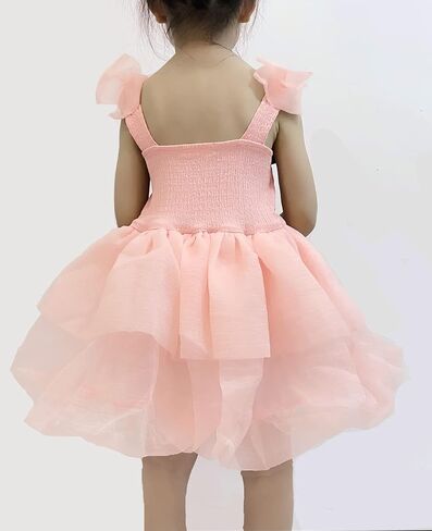 Baby Girls Layered Tutu Dress Toddler Spaghetti Cupcake Puffy Dresses Wedding Pageant Short Ball Gowns Casual Sundress in Saudi Arabia