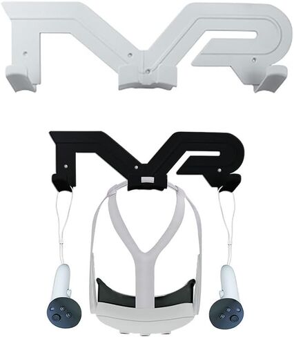 VR Headset Wall Mount Controller Bracket Home Storage Hanger for Meta Quest 3 2/Quest Pro/Pico 4 /Quest Rift VR Accessories (White) in Saudi Arabia