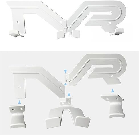 VR Headset Wall Mount Controller Bracket Home Storage Hanger for Meta Quest 3 2/Quest Pro/Pico 4 /Quest Rift VR Accessories (White) in Saudi Arabia