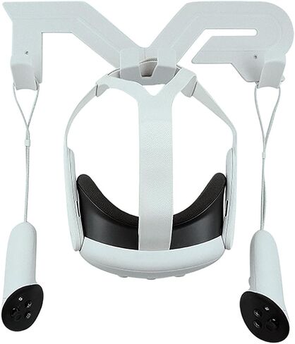 VR Headset Wall Mount Controller Bracket Home Storage Hanger for Meta Quest 3 2/Quest Pro/Pico 4 /Quest Rift VR Accessories (White) in Saudi Arabia