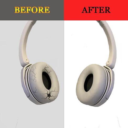وسائد أذن بديلة لسماعات الرأس Sony WH-CH520، متوافقة مع WH-CH520، WH-CH510، WH-CH500، أغطية أذن مطورة مع جلد بروتين ناعم، رغوة الذاكرة لعزل الضوضاء (رمادي) in Saudi Arabia