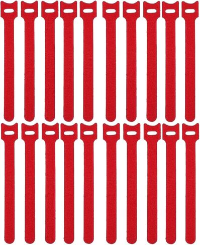 أشرطة تثبيت بخطاف وحلقة من Kable Kontrol، مقاس 17.78 سم × 1.27 سم، مزدوجة الجوانب غير لاصقة من النايلون غير اللاصق وقابلة لإعادة الاستخدام، شريط قابل للتعديل، سلك منظم للكابل - أسود - 20 قطعة in Kuwait