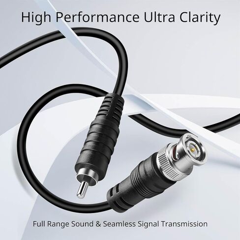 TNP BNC to RCA Adapter Cable (6FT) - BNC Male to RCA Male RG59U 75 ohm Coaxial Composite Video Connector Jack Converter Adapter Composite Video Cable in Saudi Arabia
