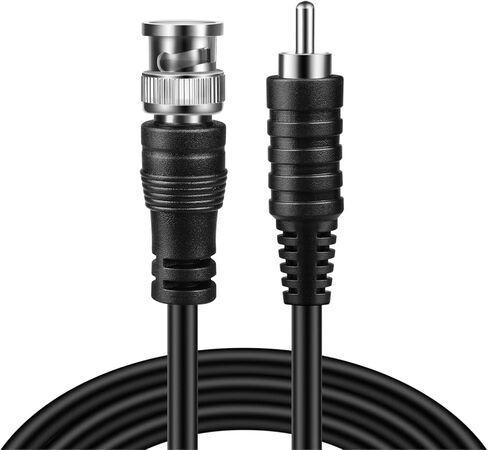 TNP BNC to RCA Adapter Cable (6FT) - BNC Male to RCA Male RG59U 75 ohm Coaxial Composite Video Connector Jack Converter Adapter Composite Video Cable in Saudi Arabia