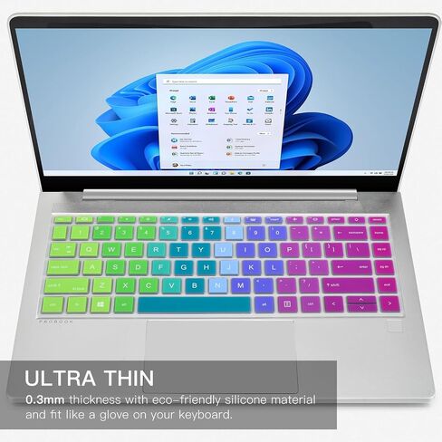 CaseBuy Keyboard Cover for HP Probook 440 445 G8 G9 G10 2023 2022 14 inch, HP Probook 640 G7 G8 14" Laptop Protector Skin(NOT Fit Probook 440 445 G5 G6 G7) -Black in Kuwait