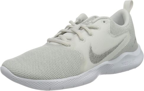 حذاء رياضي نسائي من Nike Flex Experience Run 10، أبيض Mtlc فضي بلاتينيوم ملون Lt رمادي داكن، 11 in Saudi Arabia