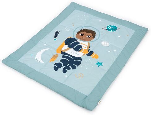 Ashton Toddler Quilted Blanket, Astronaut in Space Print, 42.0" x 34.0", 18 Months & up, Blue in Saudi Arabia
