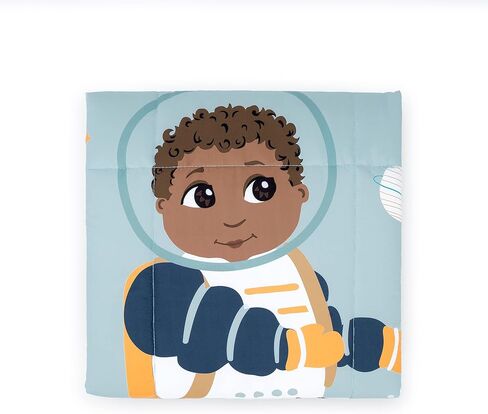 Ashton Toddler Quilted Blanket, Astronaut in Space Print, 42.0" x 34.0", 18 Months & up, Blue in Saudi Arabia