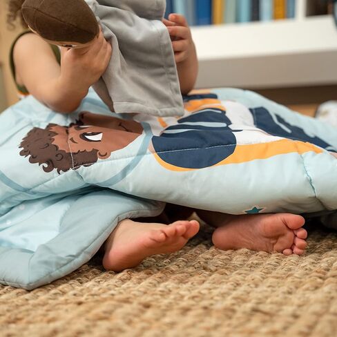 Ashton Toddler Quilted Blanket, Astronaut in Space Print, 42.0" x 34.0", 18 Months & up, Blue in Saudi Arabia