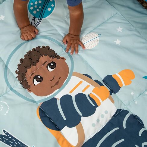 Ashton Toddler Quilted Blanket, Astronaut in Space Print, 42.0" x 34.0", 18 Months & up, Blue in Saudi Arabia