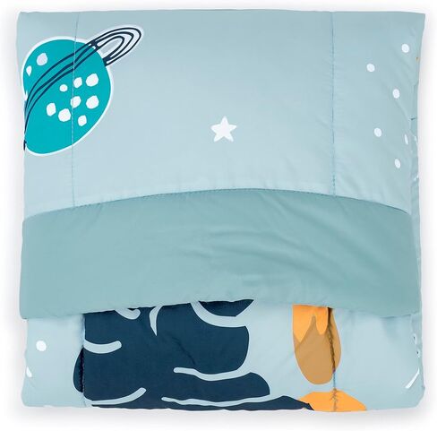 Ashton Toddler Quilted Blanket, Astronaut in Space Print, 42.0" x 34.0", 18 Months & up, Blue in Saudi Arabia