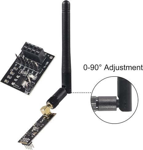 5 قطع وحدة إرسال واستقبال NRF24L01+PA+LNA RF مع هوائي SMA 2.4 جيجا هرتز 1100 متر + 5 قطع وحدة NRF24L01 لاسلكية مع محول اندلاع على اللوحة منظم 3.3 فولت لاردوينو in Saudi Arabia