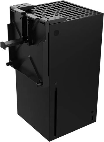 غطاء مقاوم للغبار لوحدة تحكم Xbox Series X، غطاء علوي لمرشح الغبار قابل للتعديل لجهاز Xbox Series X مع حامل سماعة الرأس - أسود in Kuwait