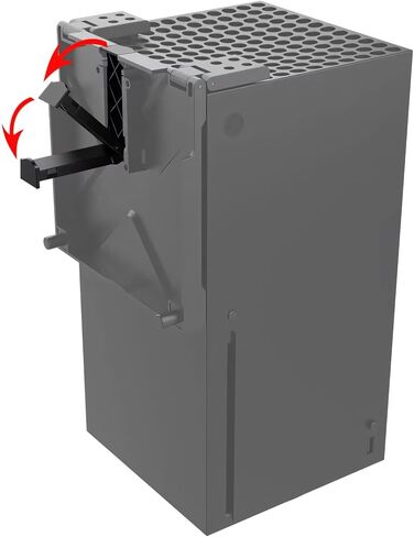 غطاء مقاوم للغبار لوحدة تحكم Xbox Series X، غطاء علوي لمرشح الغبار قابل للتعديل لجهاز Xbox Series X مع حامل سماعة الرأس - أسود in Kuwait