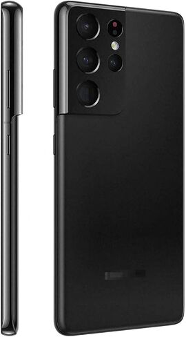 غطاء خلفي زجاجي بديل لهاتف Galaxy S21 Ultra مع أجزاء زجاجية لعدسة الكاميرا وشريط مثبت مسبقًا لهاتف Samsung Galaxy S21 Ultra S21U SM-G998B G998U G998U1 G998W (أسود فانتوم) in Kuwait