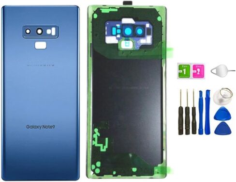 Compatible Back Glass Door Cover Housing Installed Camera Frame Lens Adhesive Replacement for Samsung Galaxy Note 9 - All Models N960 All Carriers + with Tools (Lavender Purple) in Saudi Arabia