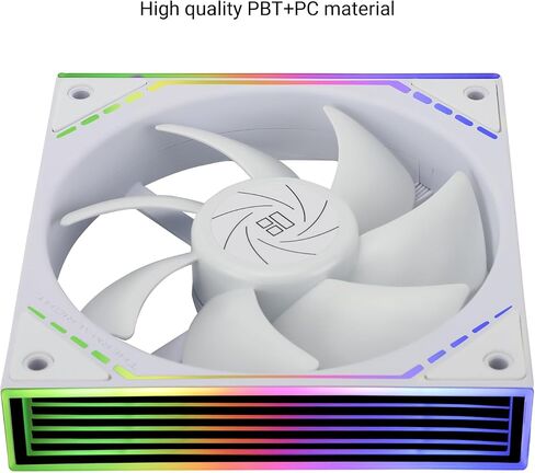Thermalright TL-M12W CPU Fan 120mm Case Cooler Fan ARGB, 4pin PWM Connector Silent Computer Fan with S-FDB Bearing,Desktop Cooling Fan has Side ARGB Mirror Light Effect (TL-M12W) in Saudi Arabia